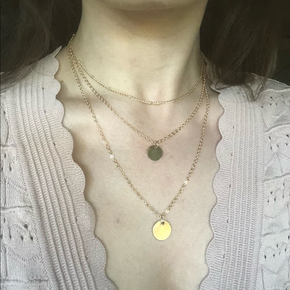 New! 4 for $12 Minimalist Layered Women’s Necklace - Picture 3 of 6